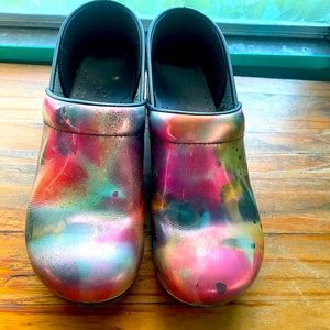 Dansko Tiedye Clogs -Barely Worn